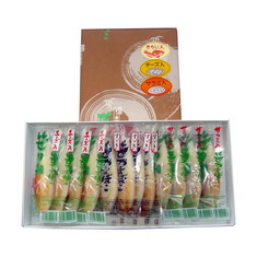 詰合せ笹かまぼこ　真空12枚入(きちじ4枚・チーズ4枚・サラミ4枚)